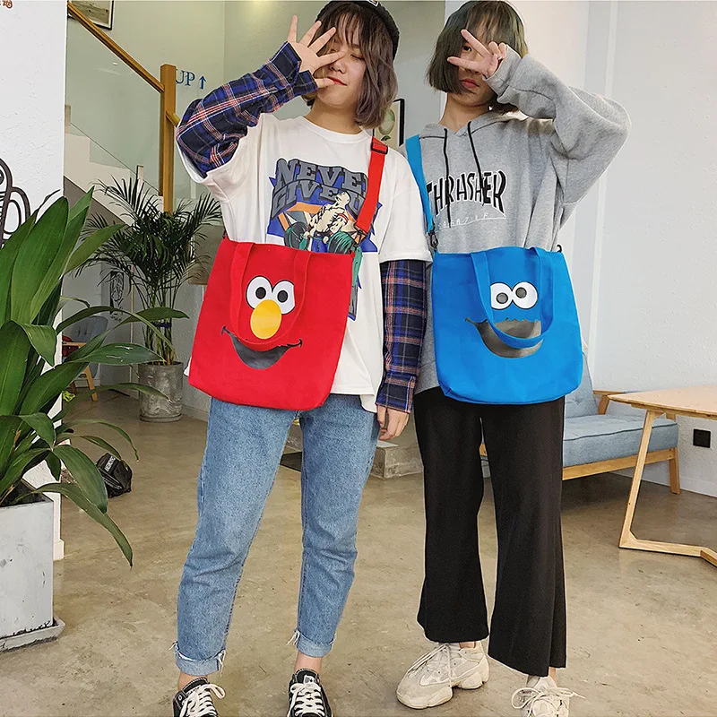 Harajuku Sesame уличная сумка на плечо холщовая дизайнерская роскошная сумка женская сумка через плечо для подростков Женская сумочка Bolsa Feminina