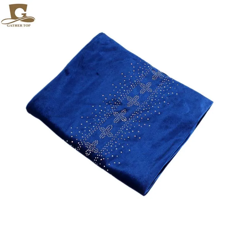 Женский бархатный тюрбан роскошная повязка на голову со стразами сверхдлинный