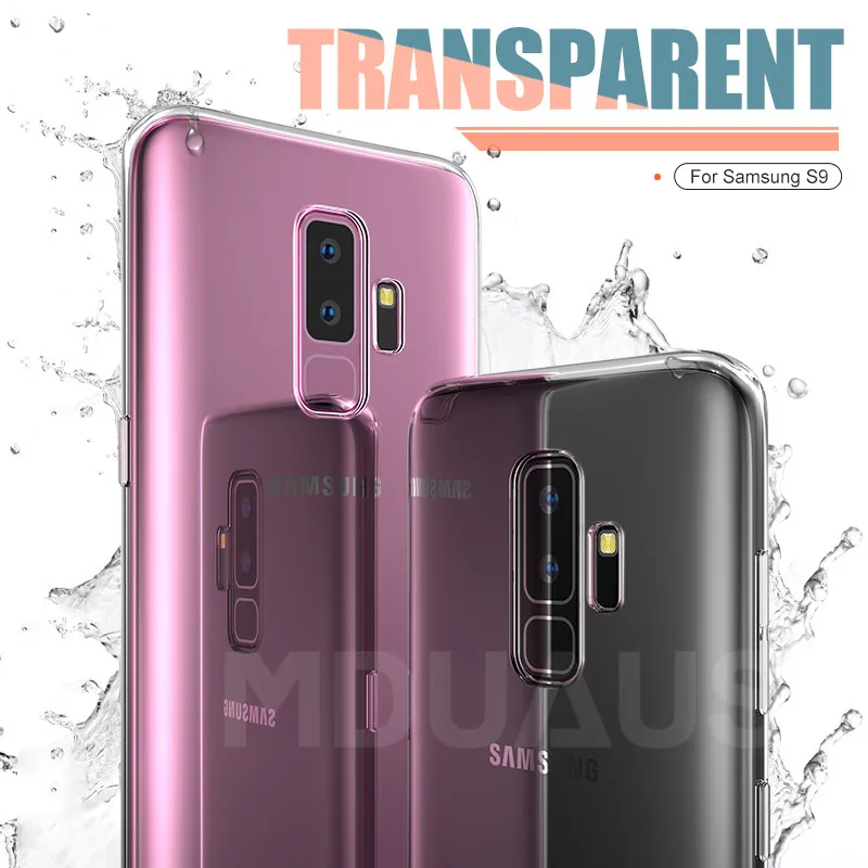 Ультратонкий Мягкий Прозрачный чехол из ТПУ для samsung Galaxy S9 S8 S10 Plus S10e S7 Edge Note 8 9 прозрачный силиконовый чехол для телефона s