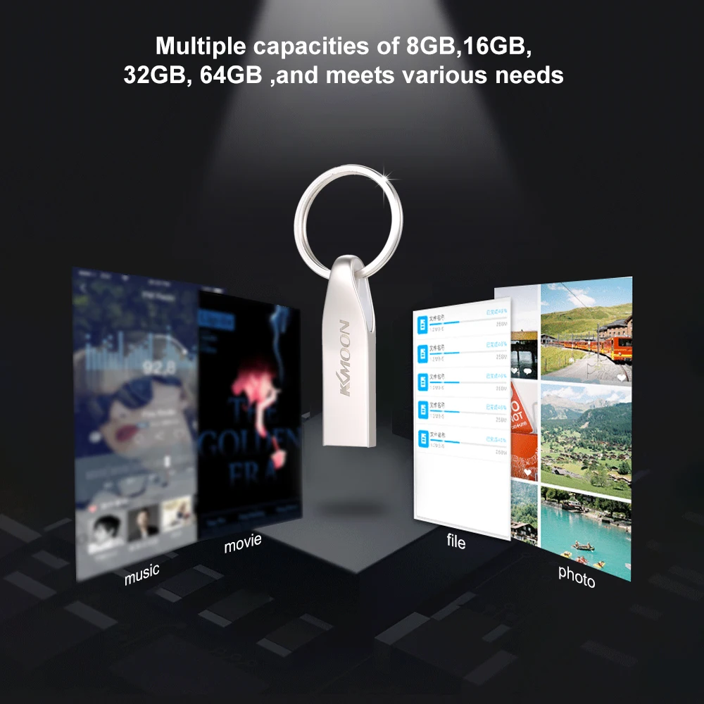 KKmoon USB Flash Drive USB3.0 мини Портативный U диск 8 GB Pendrives автомобильный флеш-накопитель Серебряный для портативных ПК