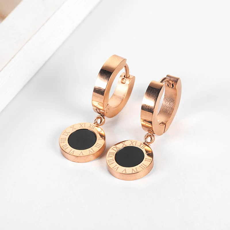 Для женщин серьги в виде колец розовое золото колье ювелирные изделия