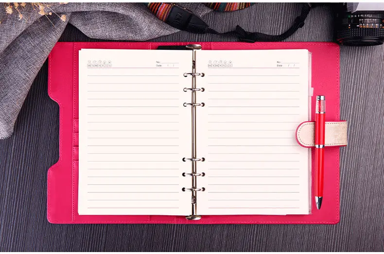 А5 25K спиральная застежка кожаный дорожный журнал ежедневник планировщик дневник