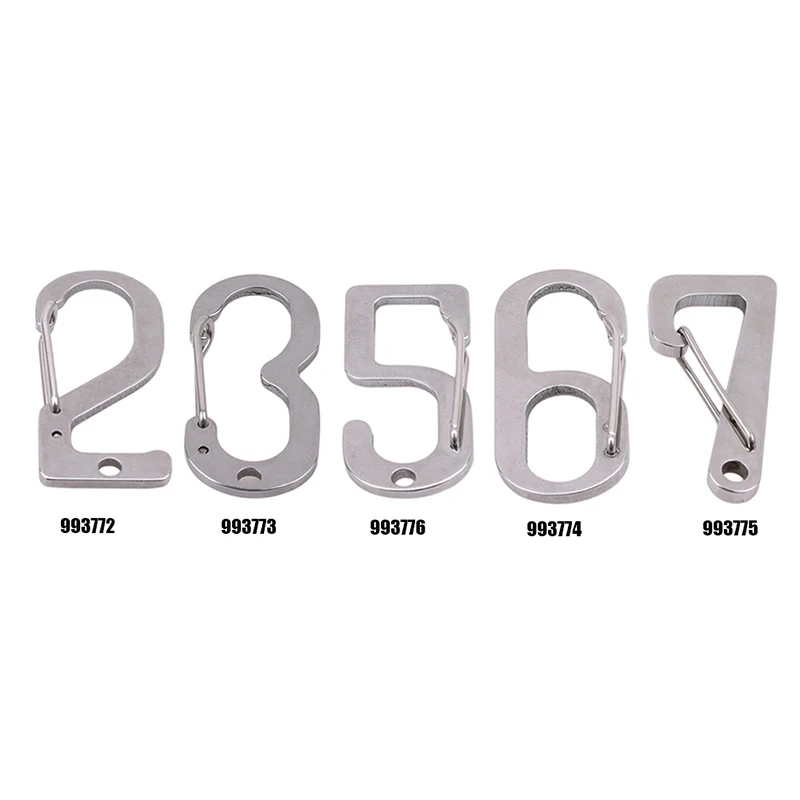 1 шт. пряжки для ключей из нержавеющей стали и крючки цифровая подвесная пряжка с