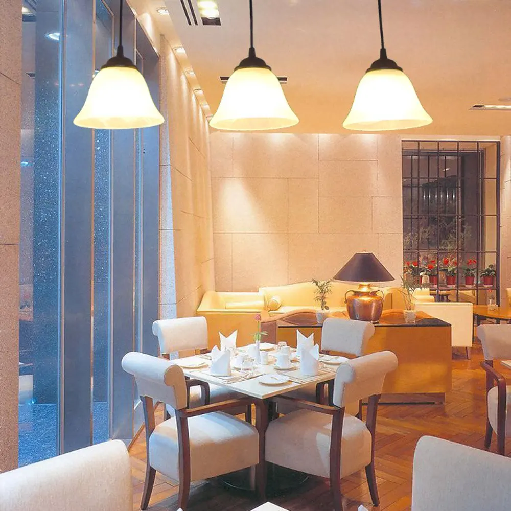 Винтажный стеклянный подвесной светильник в виде рога для коридора деревенский