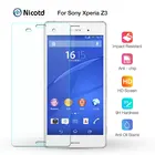Закаленное стекло Nicotd для Sony Xperia Z3, защита экрана 9H 2.5D, Защитное стекло для телефона Xperia Z3 D6633 D6643, стеклянная пленка