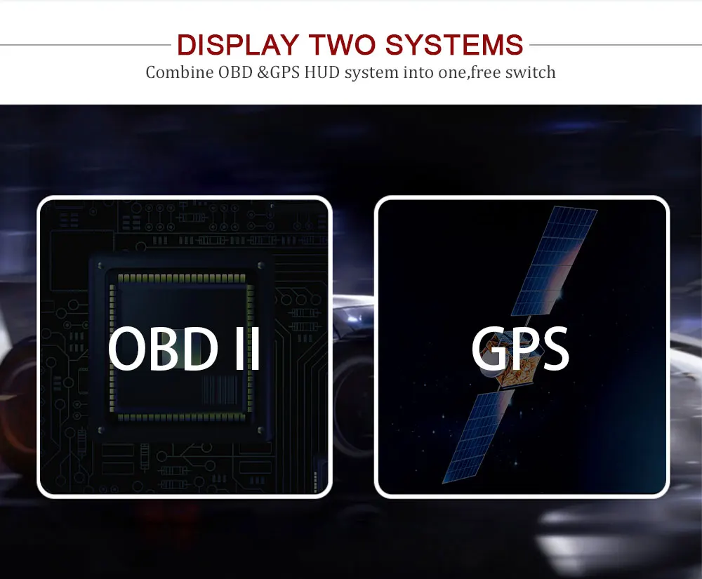 Gps 5," стайлинга автомобилей S7 HUD Спидометр OBD2 на лобовое стекло автомобиля Дисплей транспортного средства ускорения Предупреждение расход топлива Температура воды об/мин