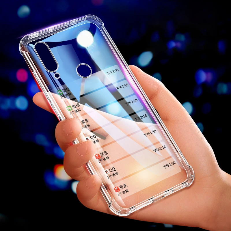 Прозрачный чехол из ТПУ для телефона Xiaomi Redmi Note 7 6 5 8 Pro 6A Plus Mi9 SE Mi A2 Lite A1 Max 3 Play Mix 2s с