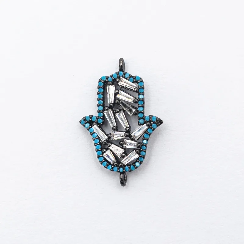 Эмалированная ладонь классические бирюзовые соединители для ювелирных изделий