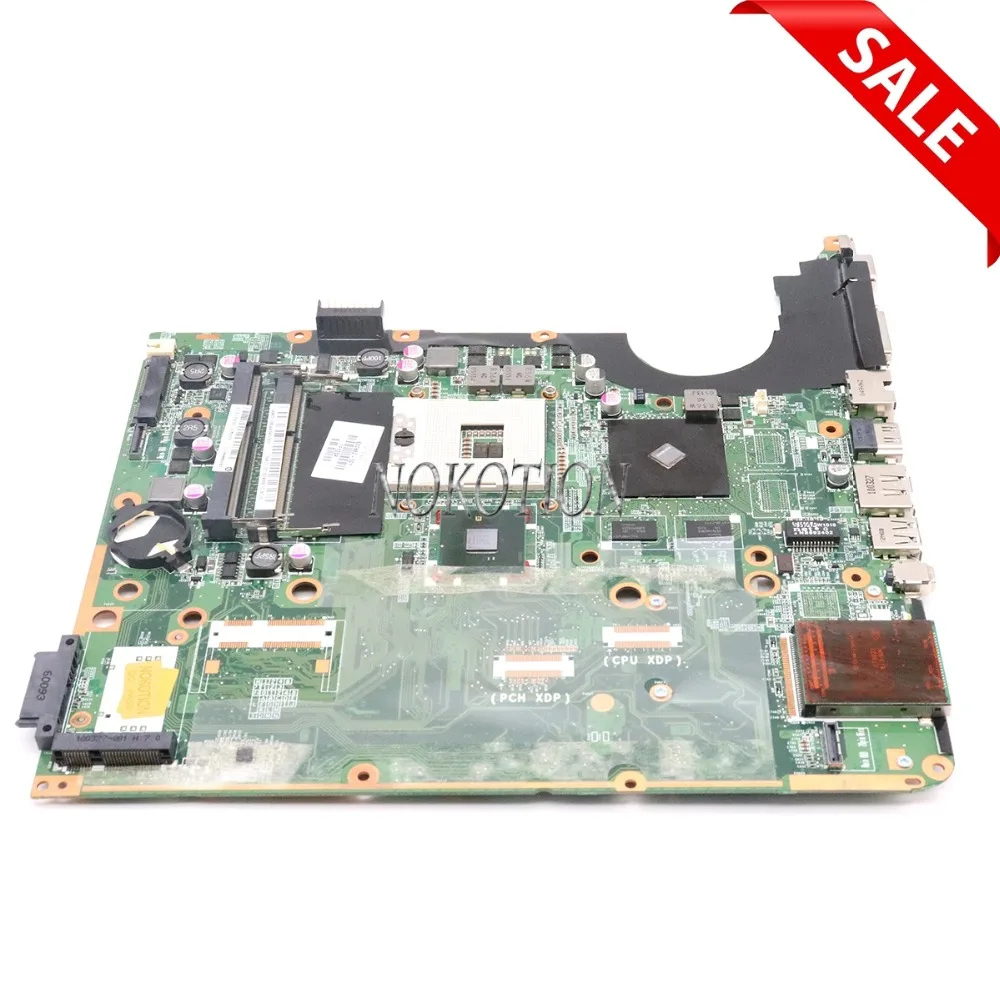 

NOKOTION для Hp pavilion DV7 DV7T DV7-3000 материнская плата для ноутбука 600862-001 580973-001 DA0UP6MB6F0 PM55 DDR3 GeForce G105M