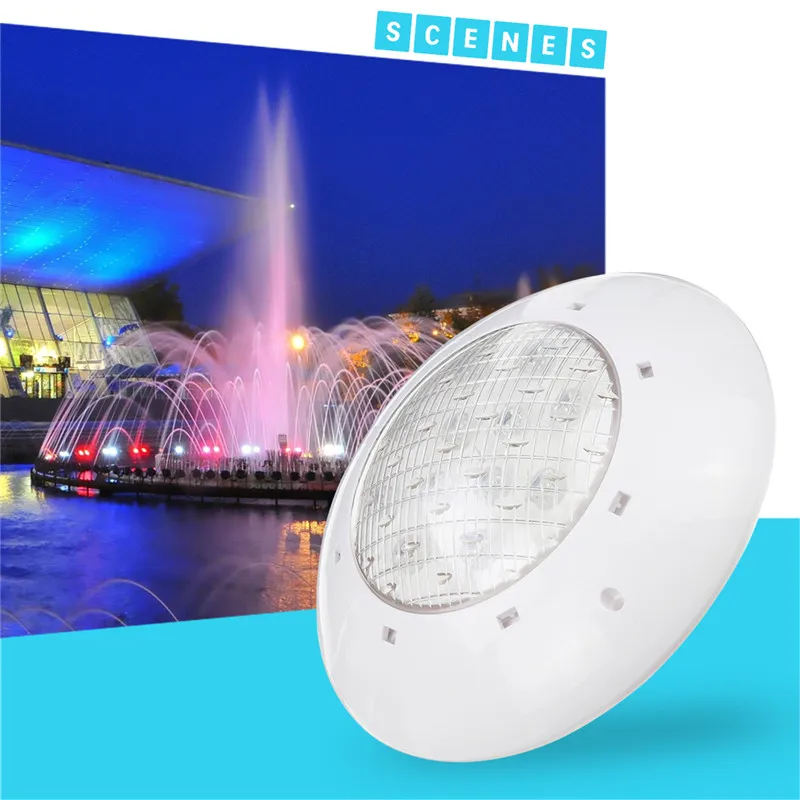 Mising 36W RGB Led Swimming Pool Light IP68 Waterproof AC12V Outdoor RGB UnderWater Light Pond Led Piscina Luz Spotlight+Control