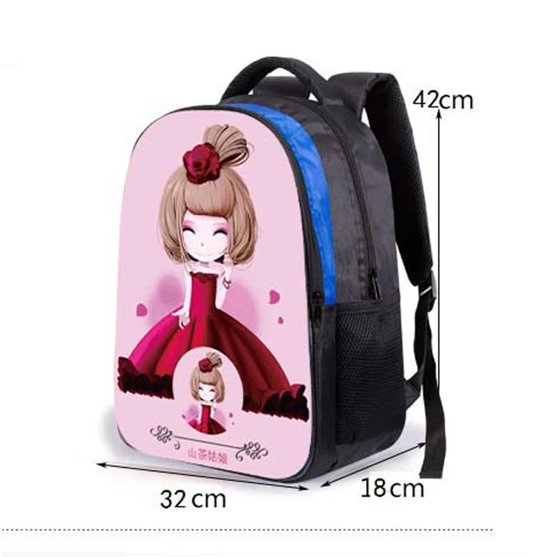 

New Children Cartoon School Bag For Girls Students Princess School Backpack Gift kid school bag pack Mochila PT526