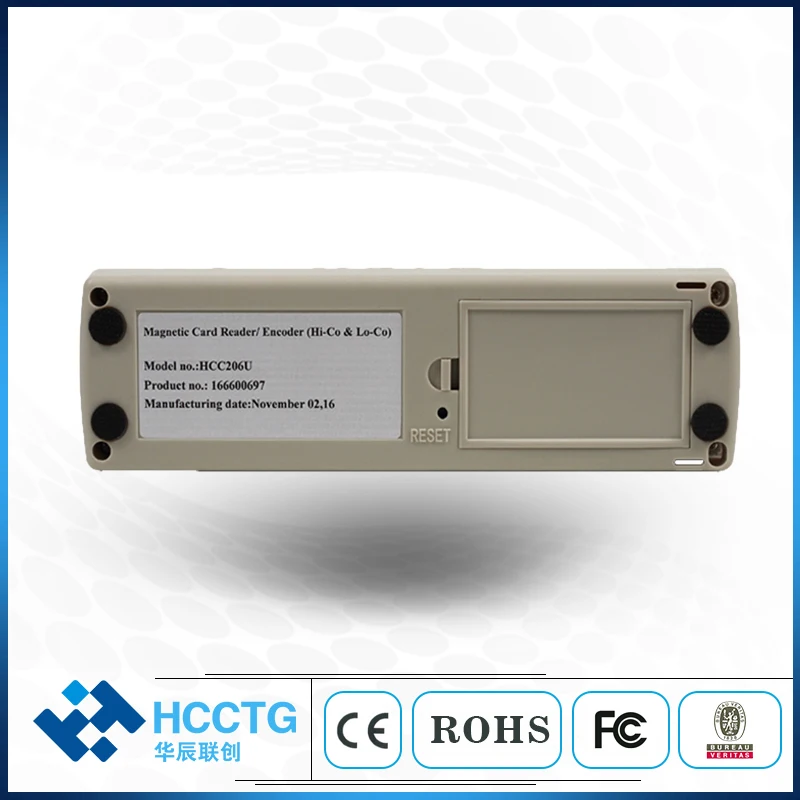 

RS232 / USB Magnetic Stripe Card Writer Reader MSR206 Encoder Hi-Co & Lo-Co Triple Track Manual MSR With software HCC206