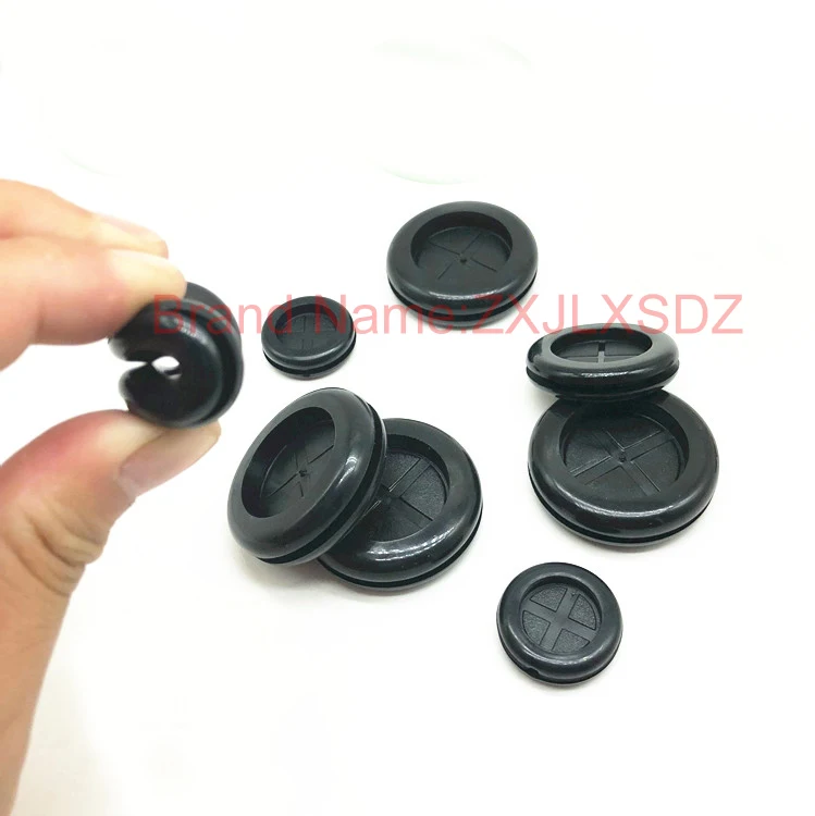 

10pcs Type16-120 Circlip Rubber wire grommet gasket Electric box inlet outlet Seal ring Dust plug cover cable holder protector