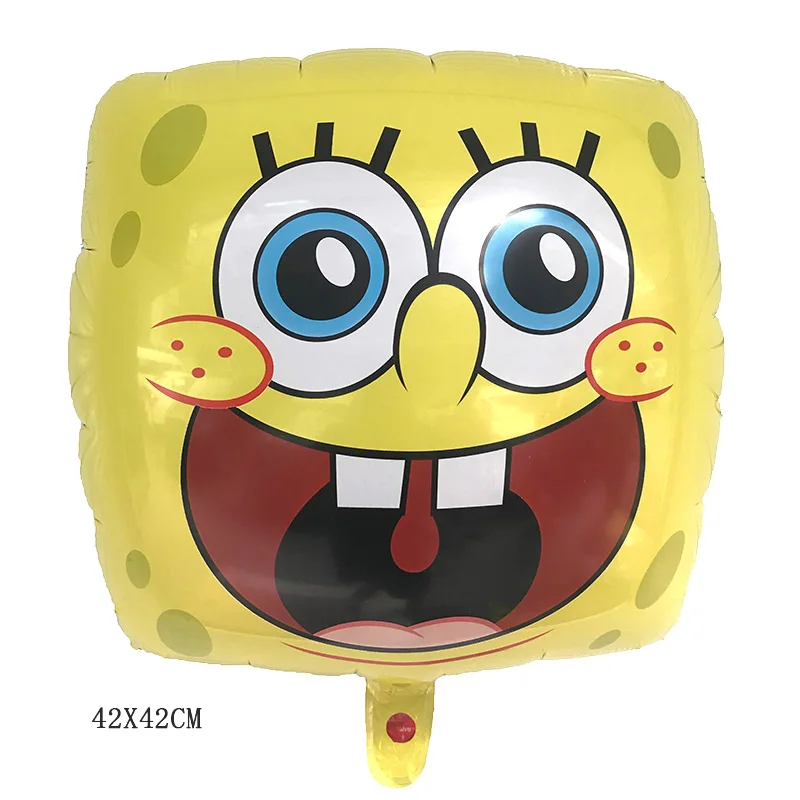 1 шт. 42*42 см SpongeBob expressions воздушный шарик из алюминиевой фольги гелиевые шары украшения для дня рождения Детские игрушки