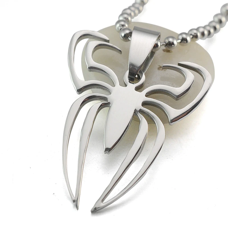 5 шт./оптовая продажа в партии подвеска с подвеской виде паука SS шаровая цепочка