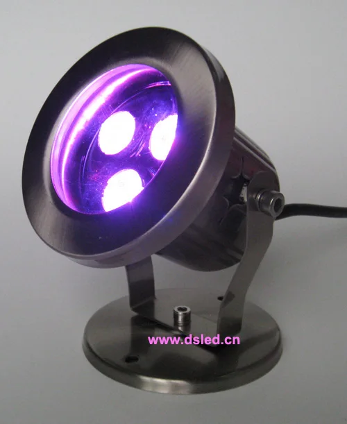 Бесплатная Доставка! DMX совместимый IP68 высокая мощность 9W RGB Светодиодный
