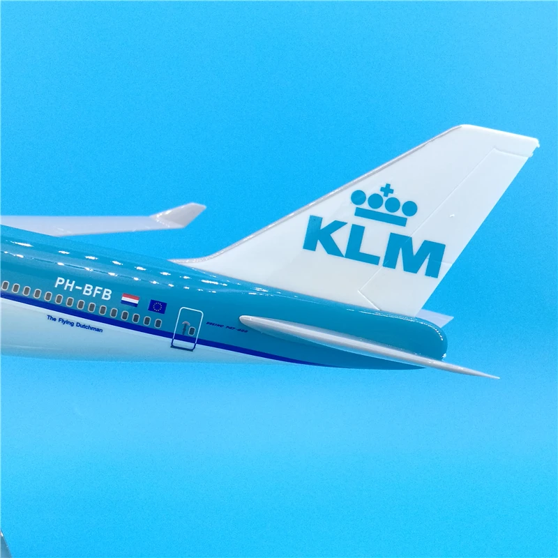 Модель самолета преной 47 см KLM b747 Нидерланды авиалинии модель воздуховода