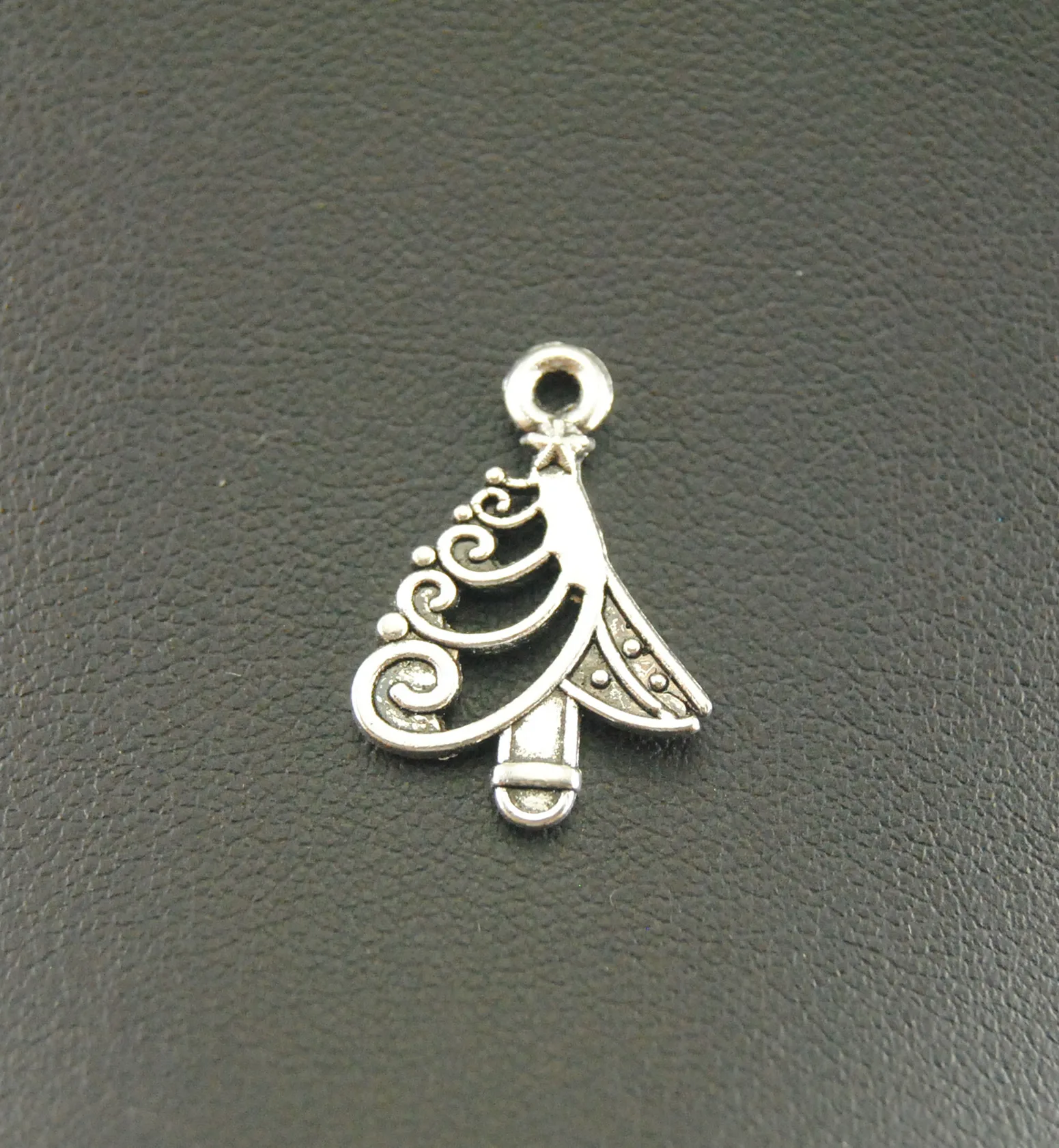 10 шт Серебряный Цвет Рождественская елка Шарм ручной работы подвески ювелирные
