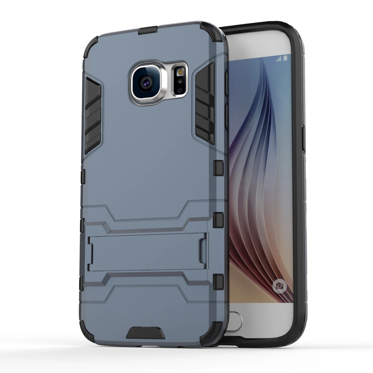 Армированный чехол для Samsung Galaxy S7 G9300 сверхпрочный гибридный жесткий мягкий