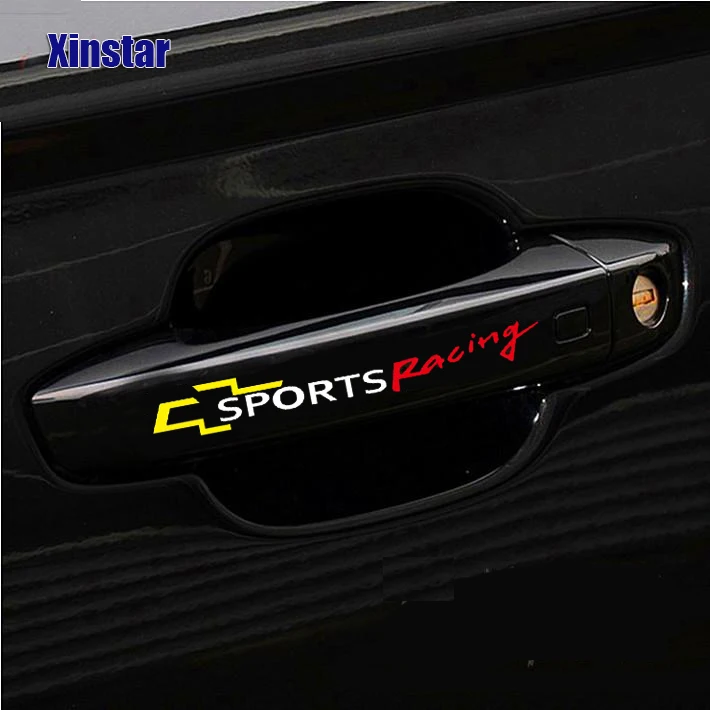 Стикер для ручки автомобильной двери 4 шт. Chevrolet Cruze Captiva Lacetti Aveo Orlando Epica Camaro|car door