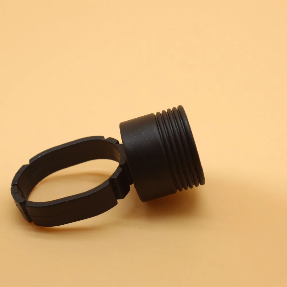 100pcs Tattoo Sponge Ink Cup with Black Ring Holder For Permanent Makeup Machine Pigments Holding | Красота и здоровье