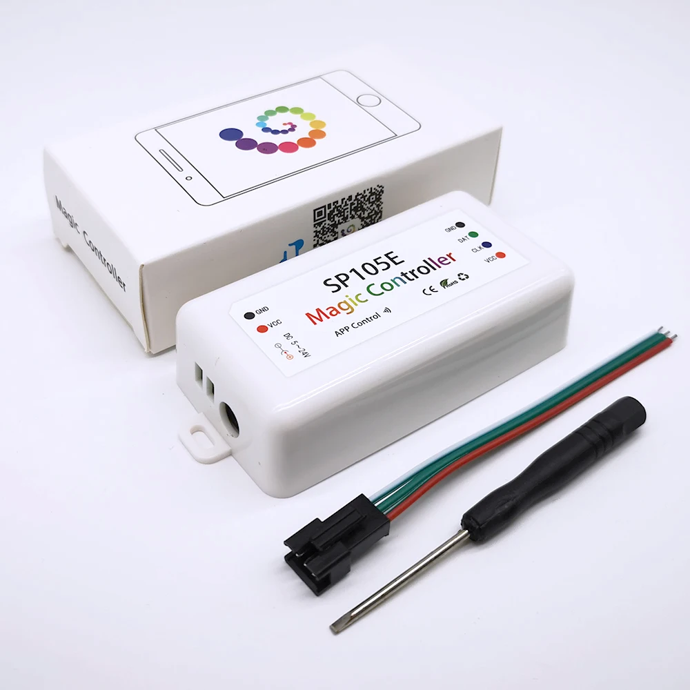 SP108E 107E 105E 110E светодиодный контроллер Wi-Fi Bluetooth музыкальный контроллер от смартфона приложение для WS2811 WS2812B WS2813 SK6812 полосы