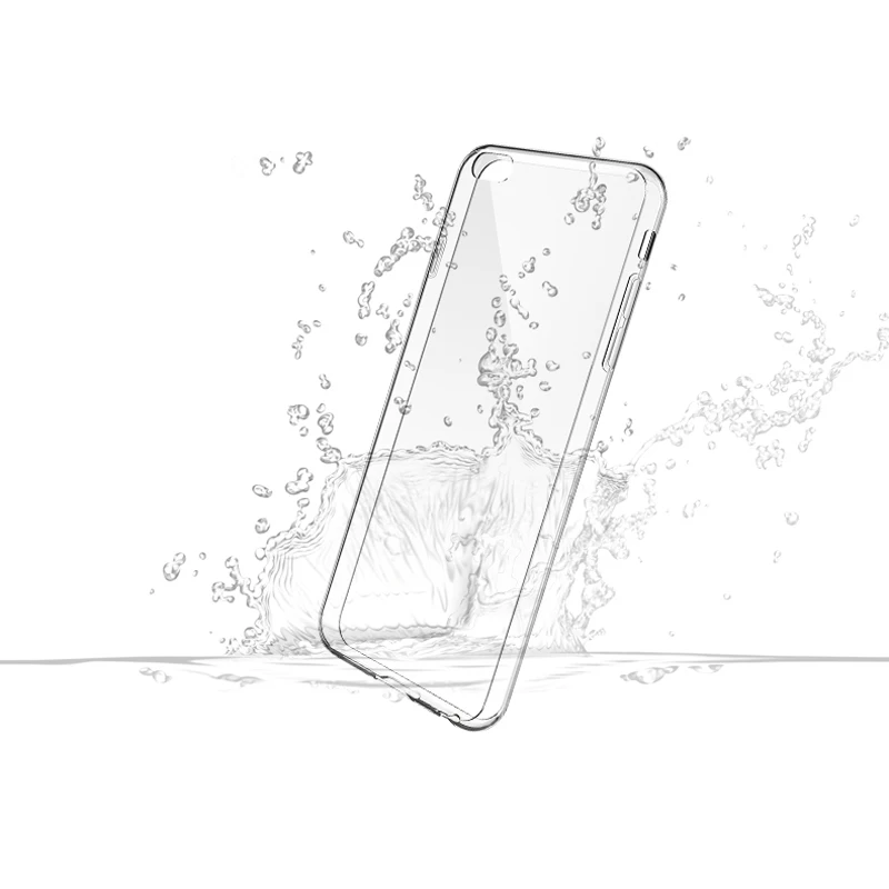 Мягкий силиконовый прозрачный ТПУ чехол для iPhone X 8 7 6s 6 Plus 5 5S 5c SE 4 4S защитный