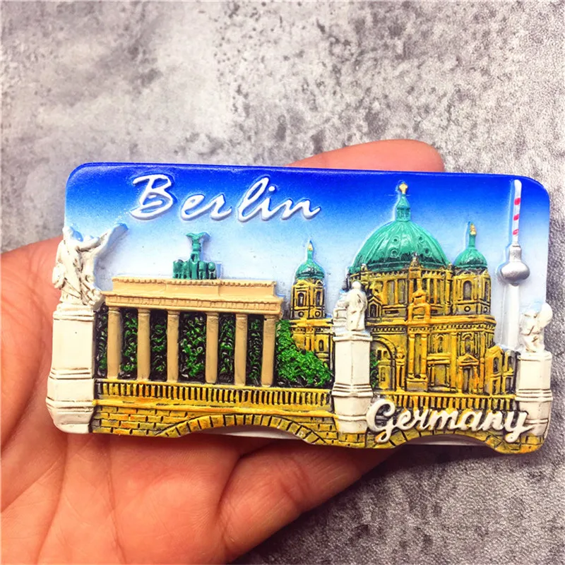 New Arrival 3D Handmade Refrigerator Magnetic Stickers Berlin Germany Travel Tourism Souvenirs Fridge Magnet
