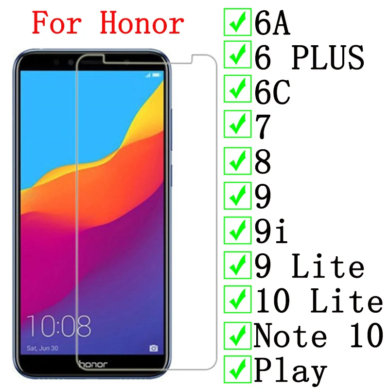 Параметры 6c 6a 6 plus 7 8 9i 9 10 Lite Note Play c6 a6 i9 защита экрана закаленное стекло 9h не полная