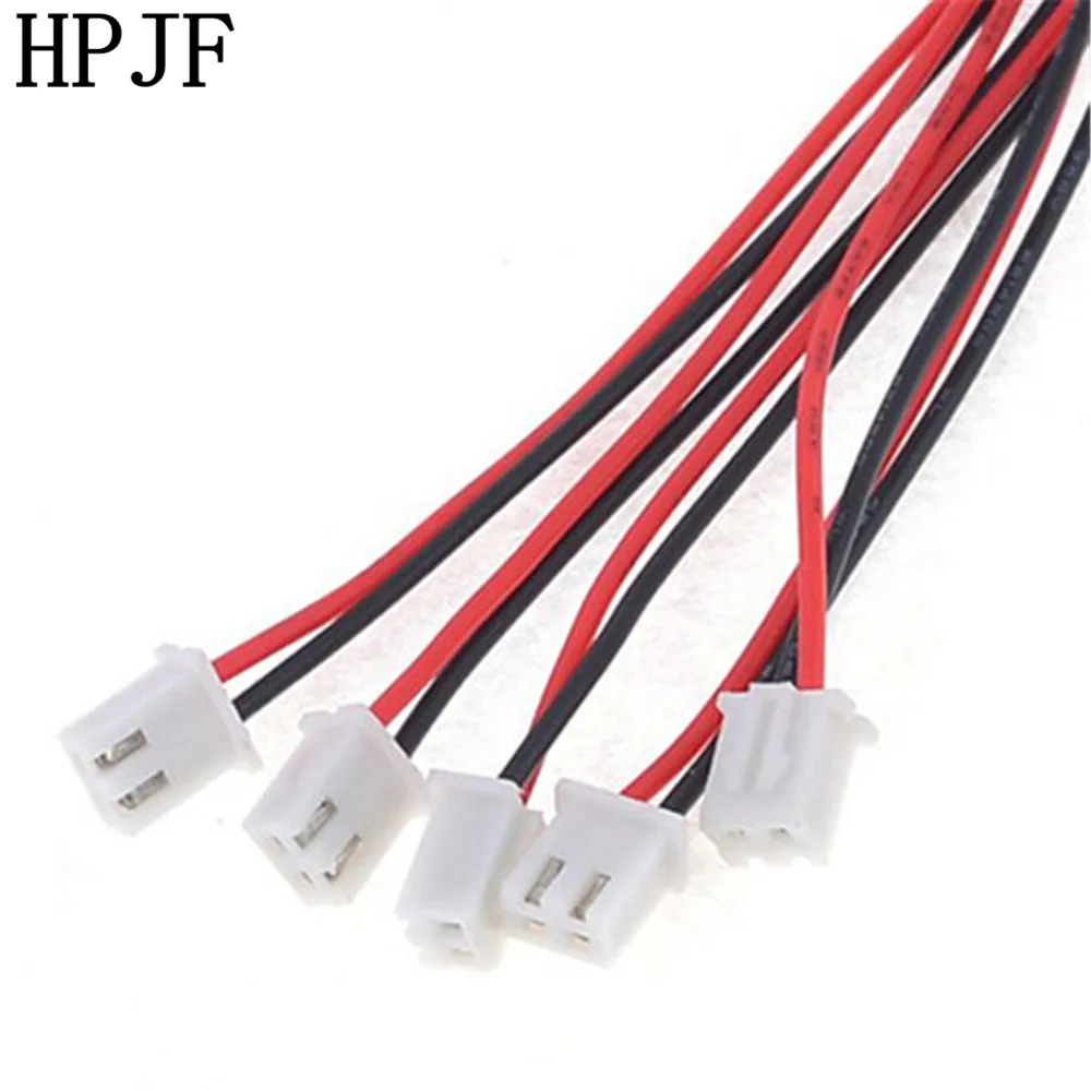 10 шт./лот 24AWG JST XH2.54 2 контактный клеммный кабель одноголовочный электронный