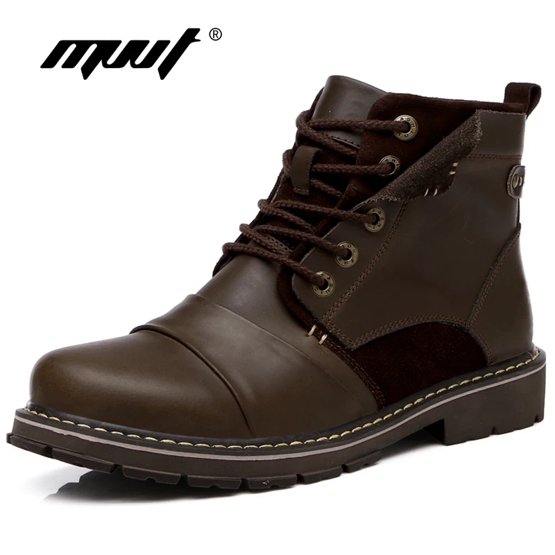 MVVT/ботинки из натуральной кожи мужские зимние ботинки супер качество ковбойские