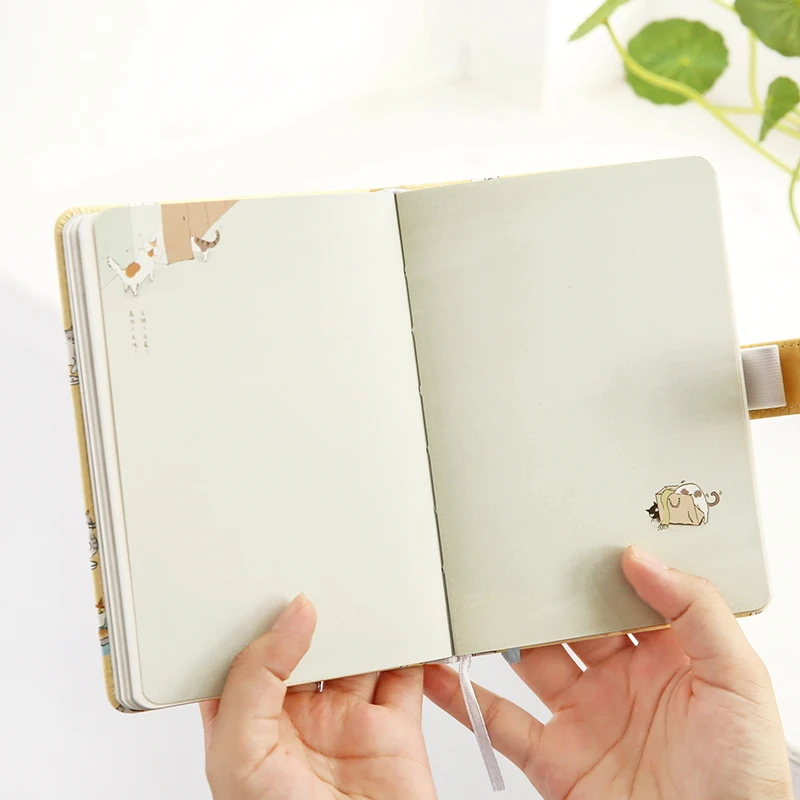 Дневник из ПУ кожи креативный блокнот с котами мультфильма Kawaii модный дорожный