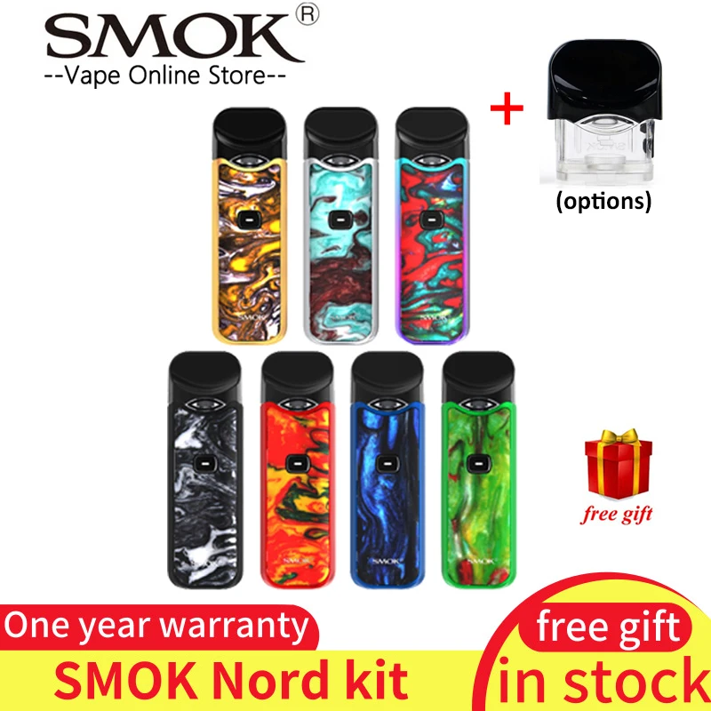 Новый цветной набор для электронных сигарет Smok Nord с кнопкой анти протекающий