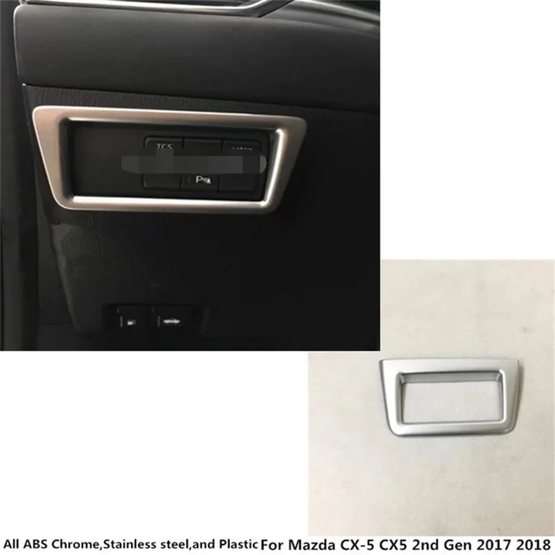 Car Styling Accessories For Mazda CX-5 CX5 CX 5 2017 2018 Interior Front Head Light Lamp Switch Button Cover Trim Decoration | Автомобили