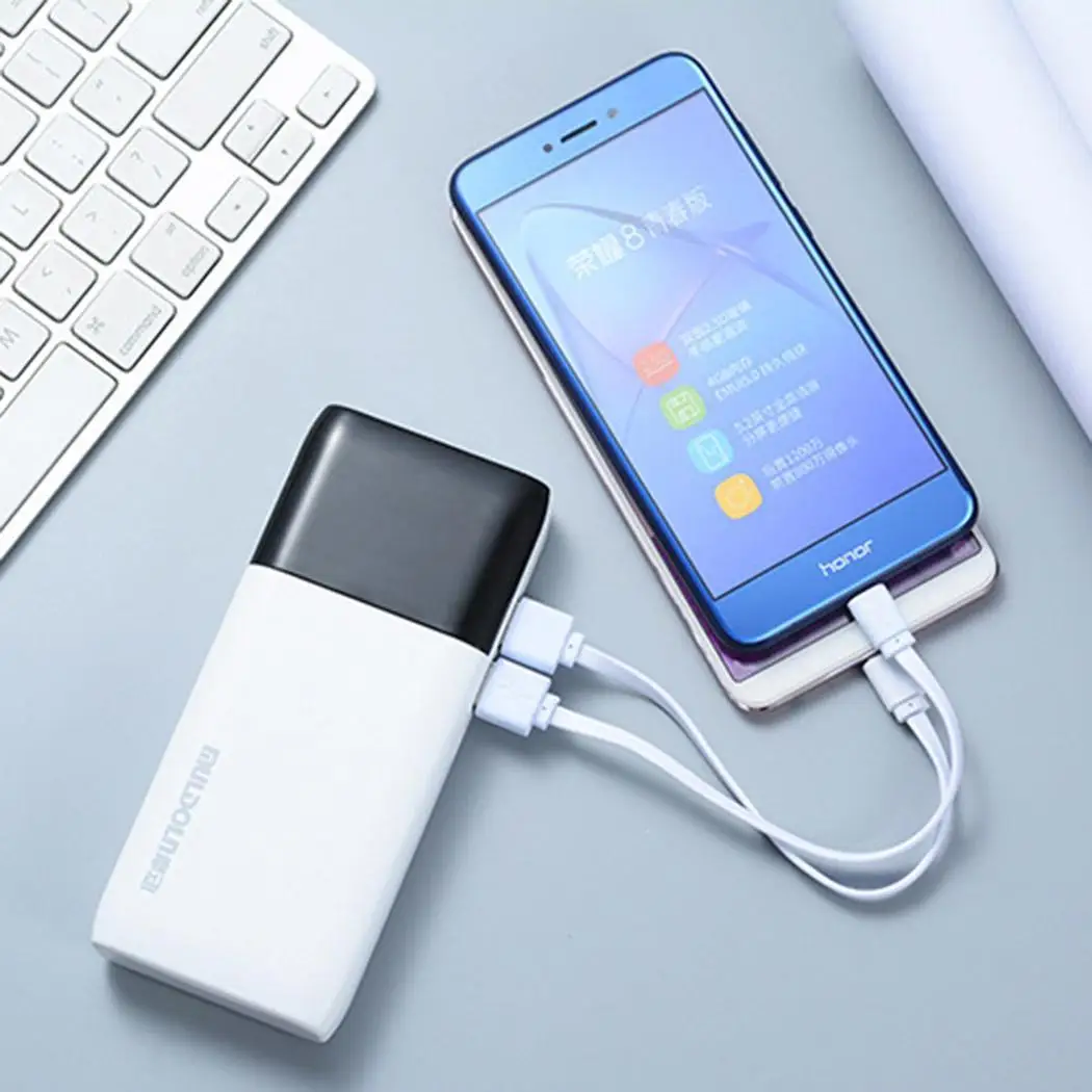 20000 мАч ультра тонкий портативный внешний аккумулятор для iPhone Samsung Xiaomi Внешний