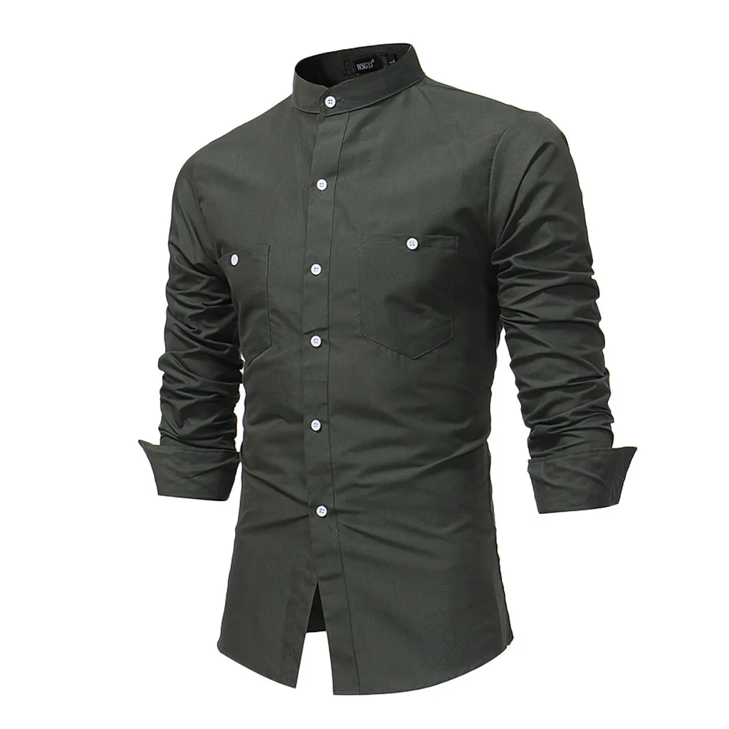 Feitong S~ 2XL мужские рубашки хлопковая блузка мягкого силуэта с длинным рукавом Осень Лето Повседневный Топ Блузка Рубашки мужские деловые рубашки