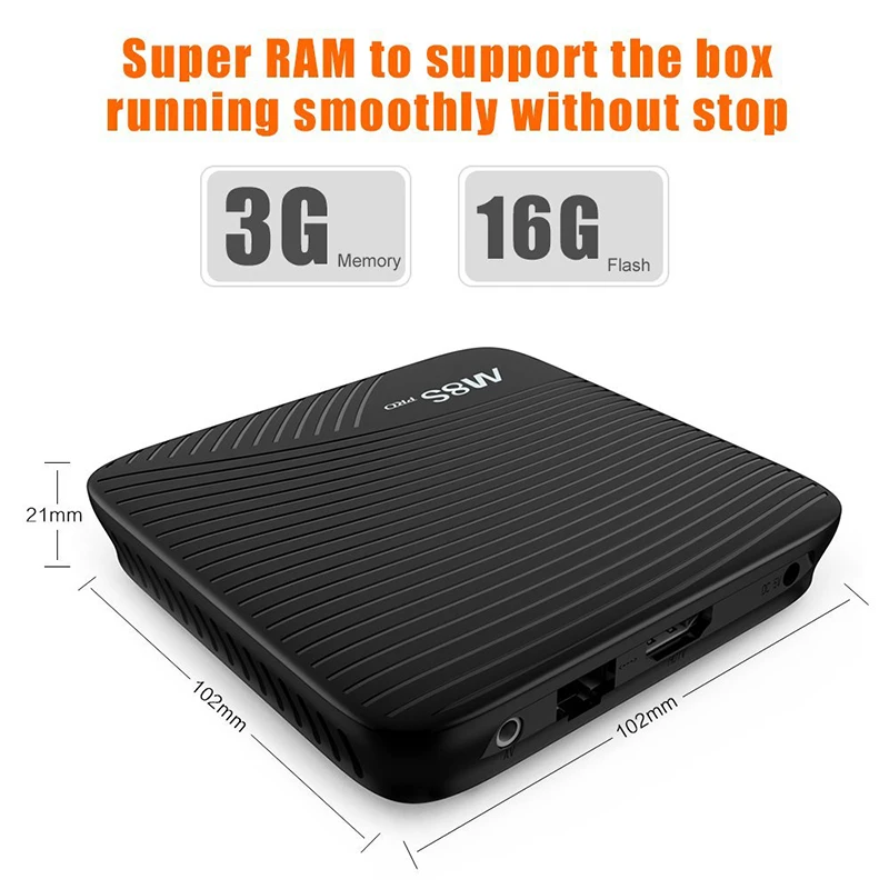 M8S PRO L 4 К ТВ Android 7 1 Smart коробка 3 ГБ 32 Amlogic S912 Cortex A53 Процессор Bluetooth Box потокового KD ip