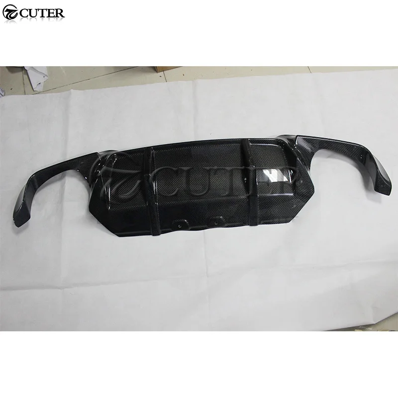 F10 5 серия углеродного волокна задний бампер для губ диффузор BMW 520i 525i 530i AN M5 10