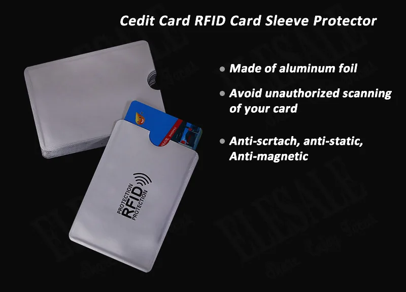 10 шт. портативный олень анти-сканирующая карта рукав Кредитная RFID визитница анти-магнитный Алюминий фольга держатель для банковских карт