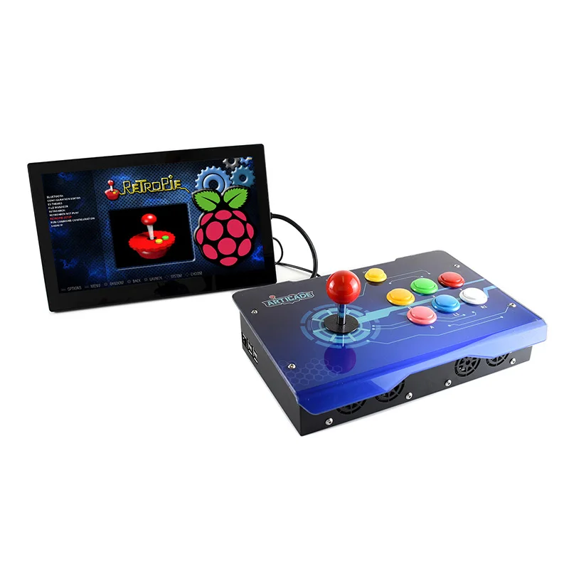 Preise Cdragon Arcade Joystick Acryl Diy Kampf Stick Retro Spiel Konsole Alle In Einem 64G Raspberry Pi 3B 14000 Spiele