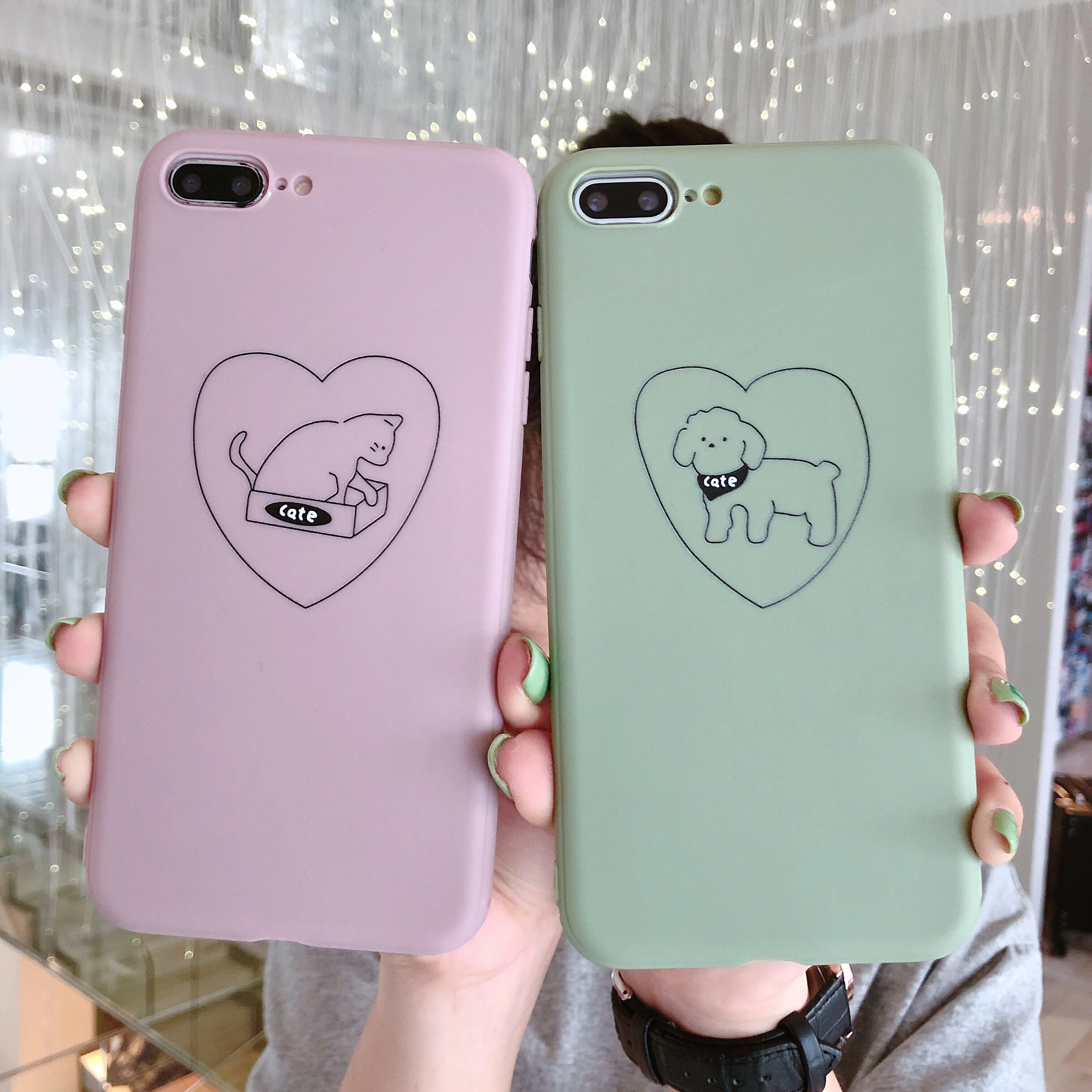 Love Heart Flower Lemon Cat Dog TPU Case For iPhone XS MAX XR X 8 7 Plus 6 6s Soft Silicone Back Cover Shell Fundas |