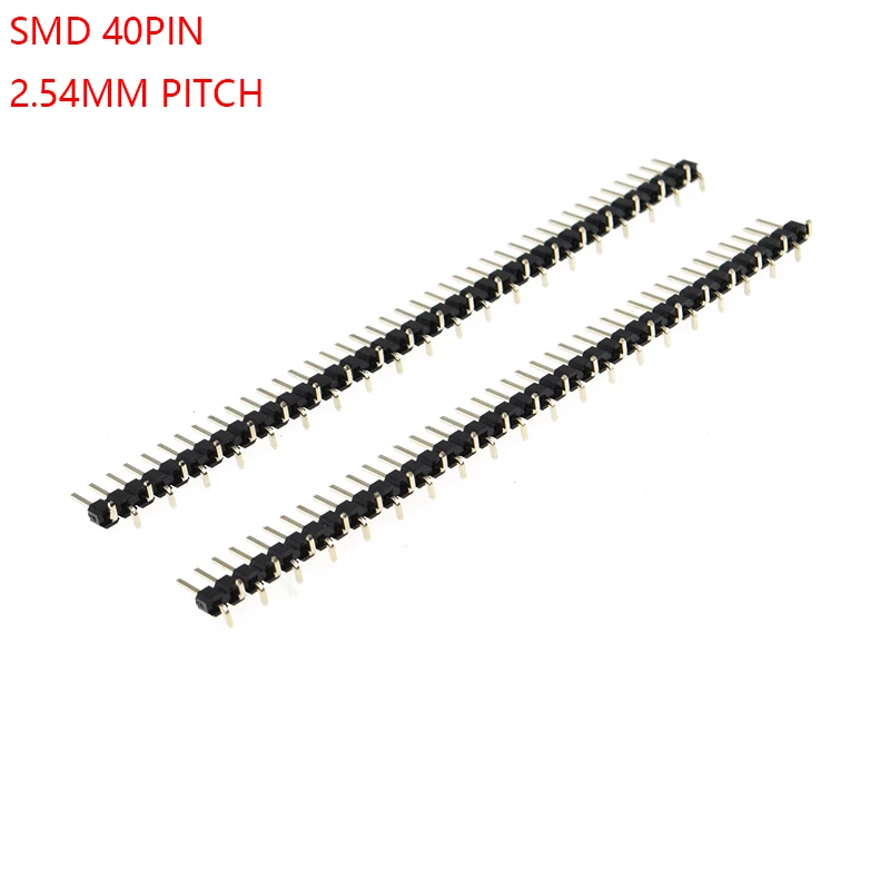 5 шт. SMD SMT 1X40 PIN Однорядный штыревой разъем 2 54 мм Шаг 40 1*40 40p 40PIN для печатной