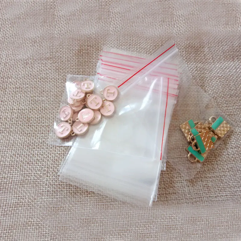 500 шт 12x17 Ziplock мешки прозрачные пластиковые пакеты прозрачный Pe мешок с замком на
