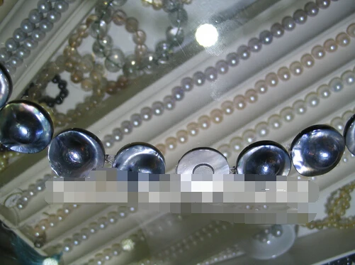 Фото + Красивое высококачественное дорогое редкое Жемчужное ожерелье Mabe ювелирные + Красивое высококачественное дорогое редкое Жемчужное ожерелье Mabe ювелирные
