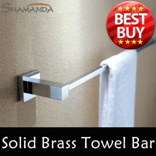 Бесплатная доставка (60 см) один Полотенца бар держатель твердой латуни Сделано