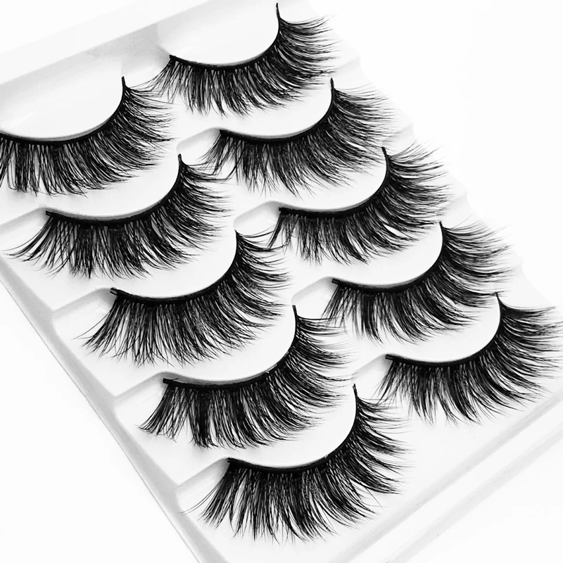 YOKPN длинные ресницы Натуральные Искусственные норковые волосы 3D накладные для