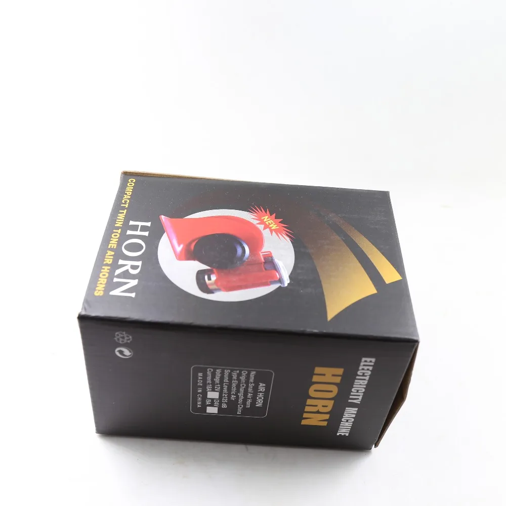 12 В/24 В 140db пневматический гудок Snail Compact для автомобилей грузовиков фургонов