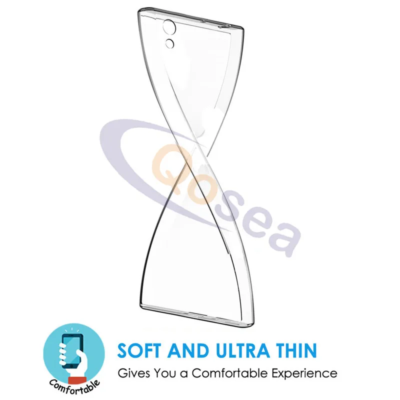 Qosea для Sony Xperia XA1 Plus Ultra Clear Прозрачный тонкий мягкий Силиконовый ТПУ плюс защитный