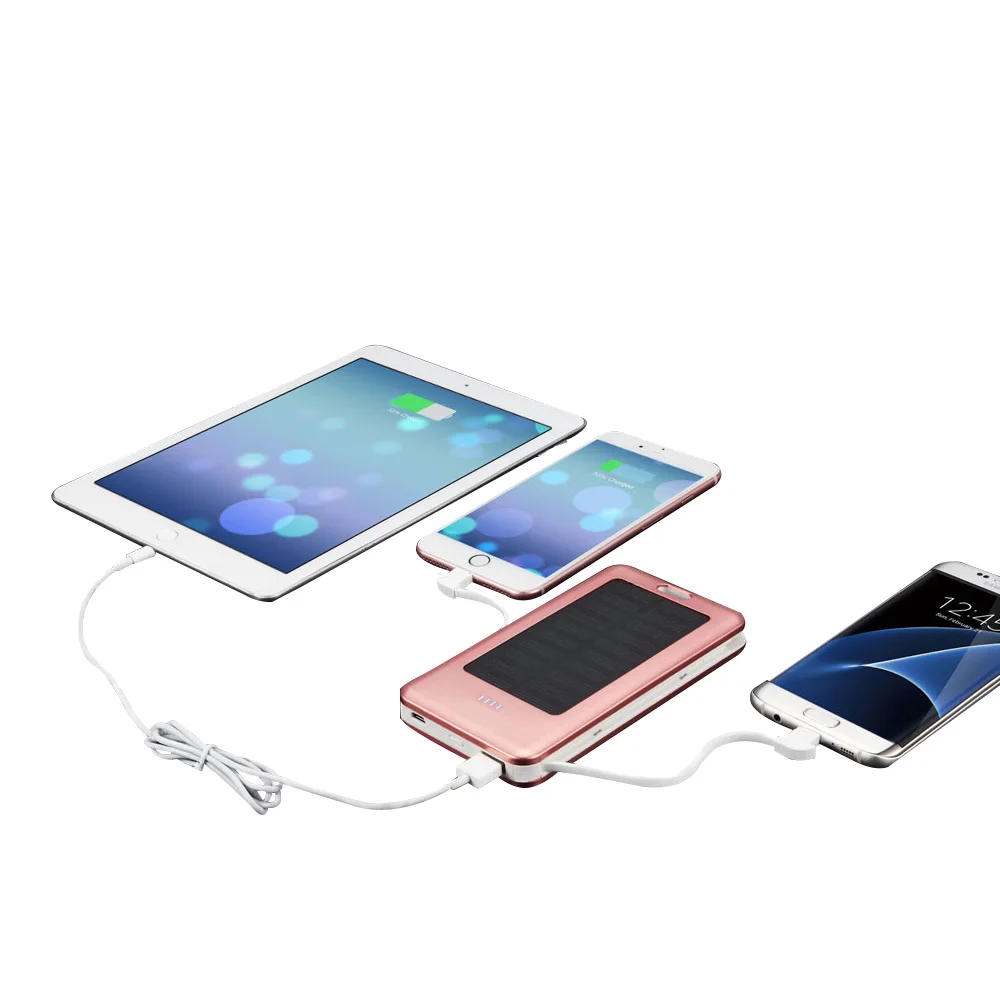 Tollcuudda Для Сяо Mi iPhone 10000 мАч Солнечный Зарядное устройство Батарея Запасные