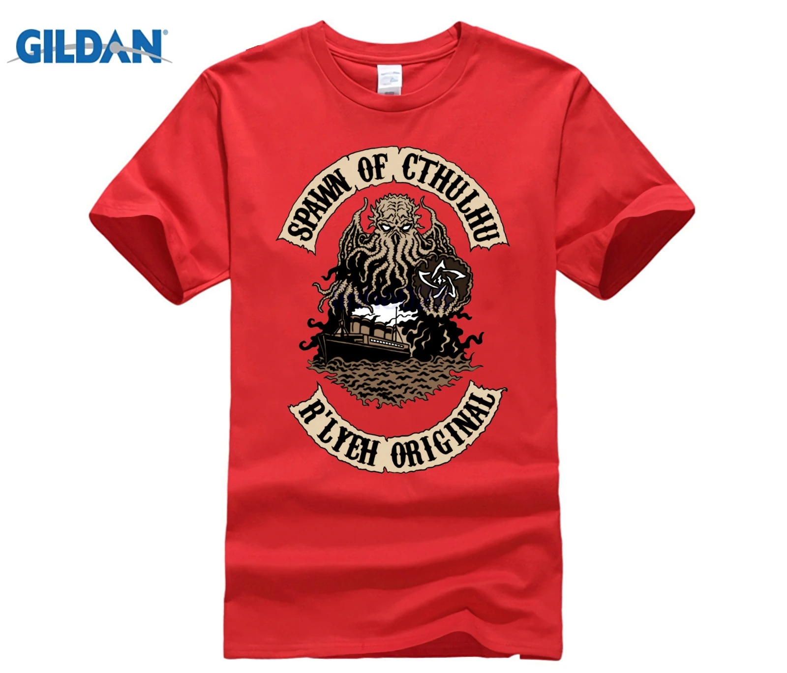 GILDAN spawn of cthulhu rlyeh original | Мужская одежда
